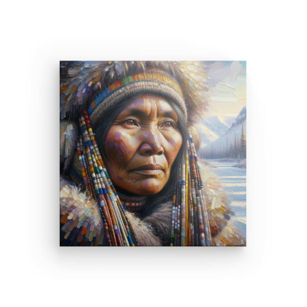 Canvas "Indigenous Woman" 16" x 16"
