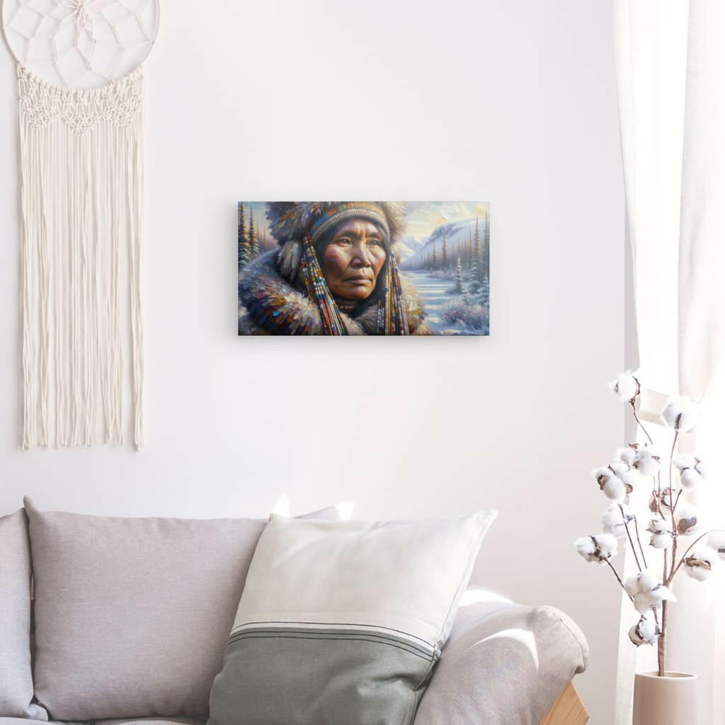 Canvas "Indigenous Woman" 30" x 16"