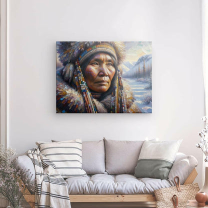 Canvas "Indigenous Woman" 48" x 36"