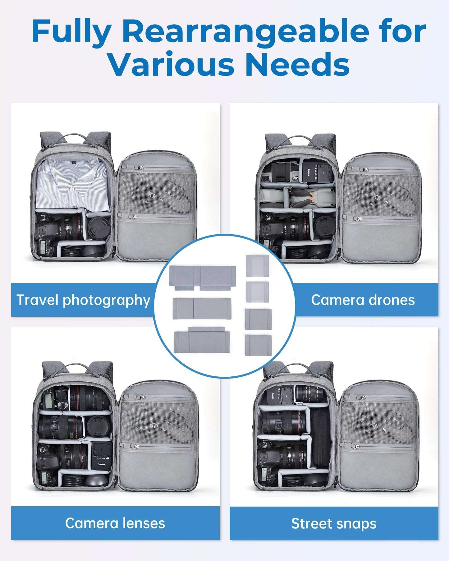 BAGSMART Camera Backpack for Photographers Waterproof