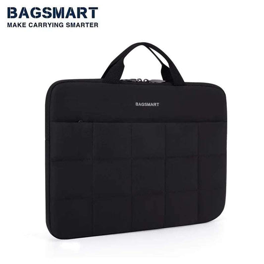 BAGSMART 13-14" Laptop Sleeve with Handle\ Puffy Padded Laptop Bag with Anti-Theft Zipper Macbook Sleeve for Dell HP Lenovo 22 OK•PhotoFineArt OK•PhotoFineArt