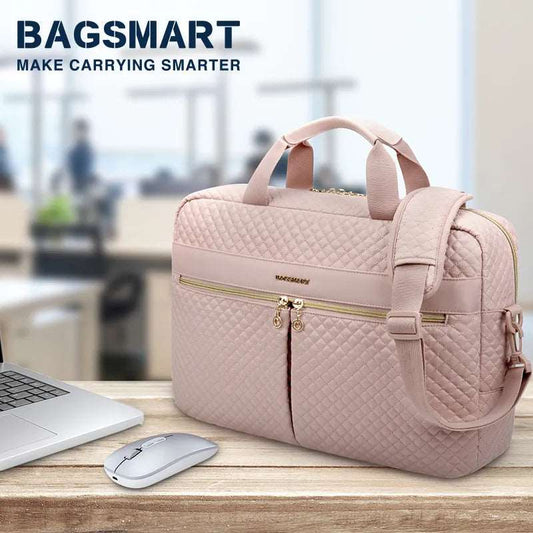 BAGSMART Laptop Bags for Women 15.6 17.3 inch Notebook / Macbook Air Pro 13 15 Bag