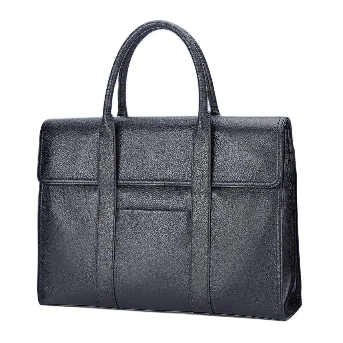 BISON DENIM Genuine Leather Business 14 inch Laptop Messenger Bag N20305-3B