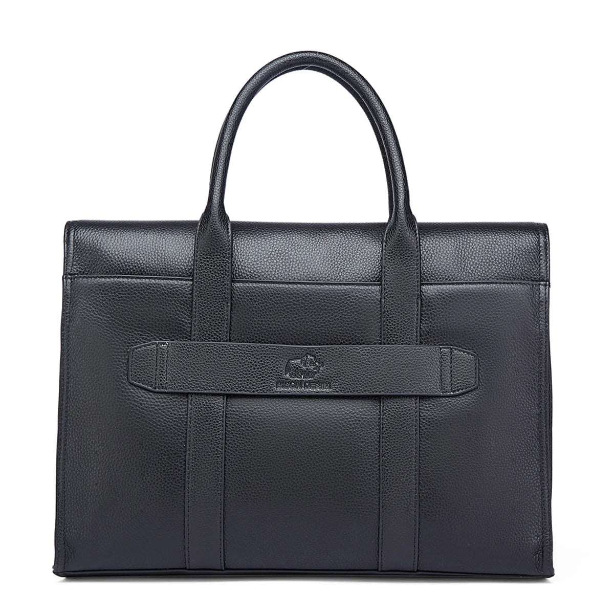 BISON DENIM Genuine Leather Business 14 inch Laptop Messenger Bag