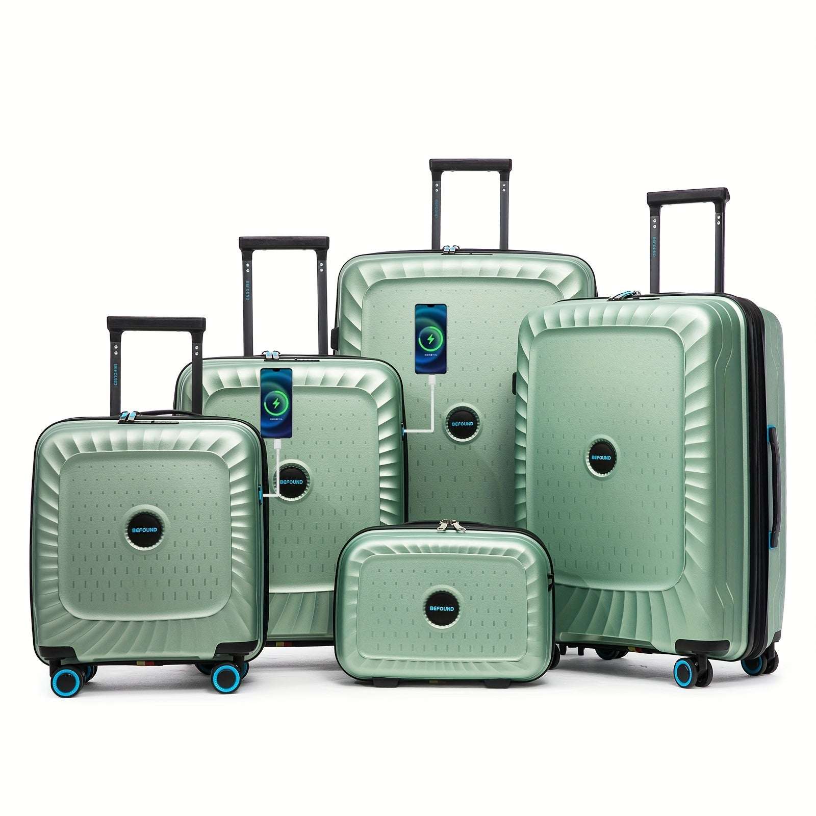 Befound Luggage Expandable 5 Piece Sets (14/18/20/24/28) PP Lightweight Spinner Suitcase With TSA Lock & YKK Zipper 183 Luggage OK•PhotoFineArt OK•PhotoFineArt