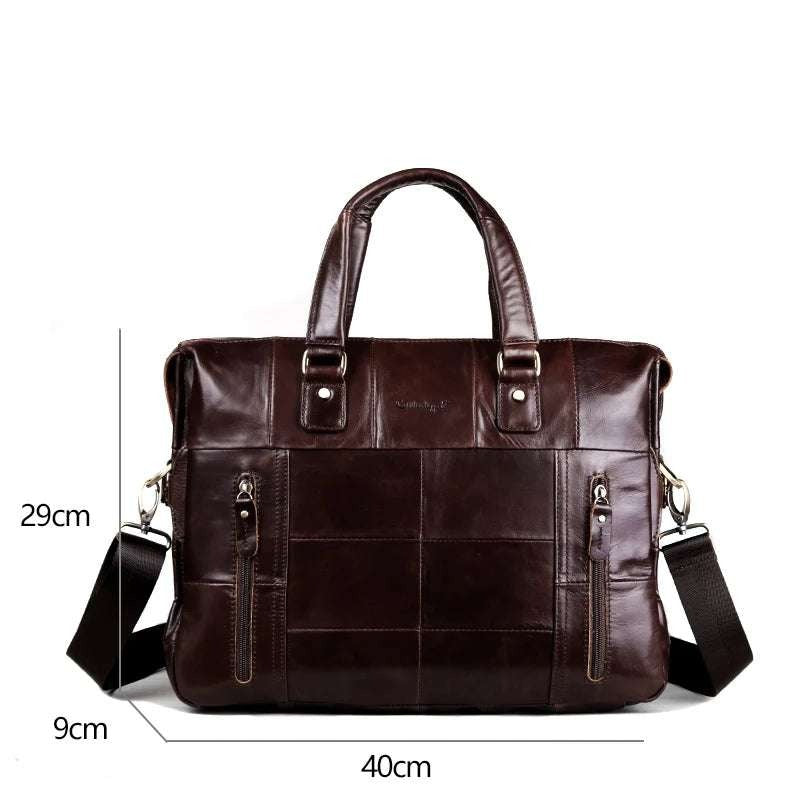 Cobbler Legend Genuine Leather Single Briefcase 13 inch Laptop Handbag Messenger Business Bags for Men Single Document Case 80 Briefcase bag Cobbler Legend OK•PhotoFineArt