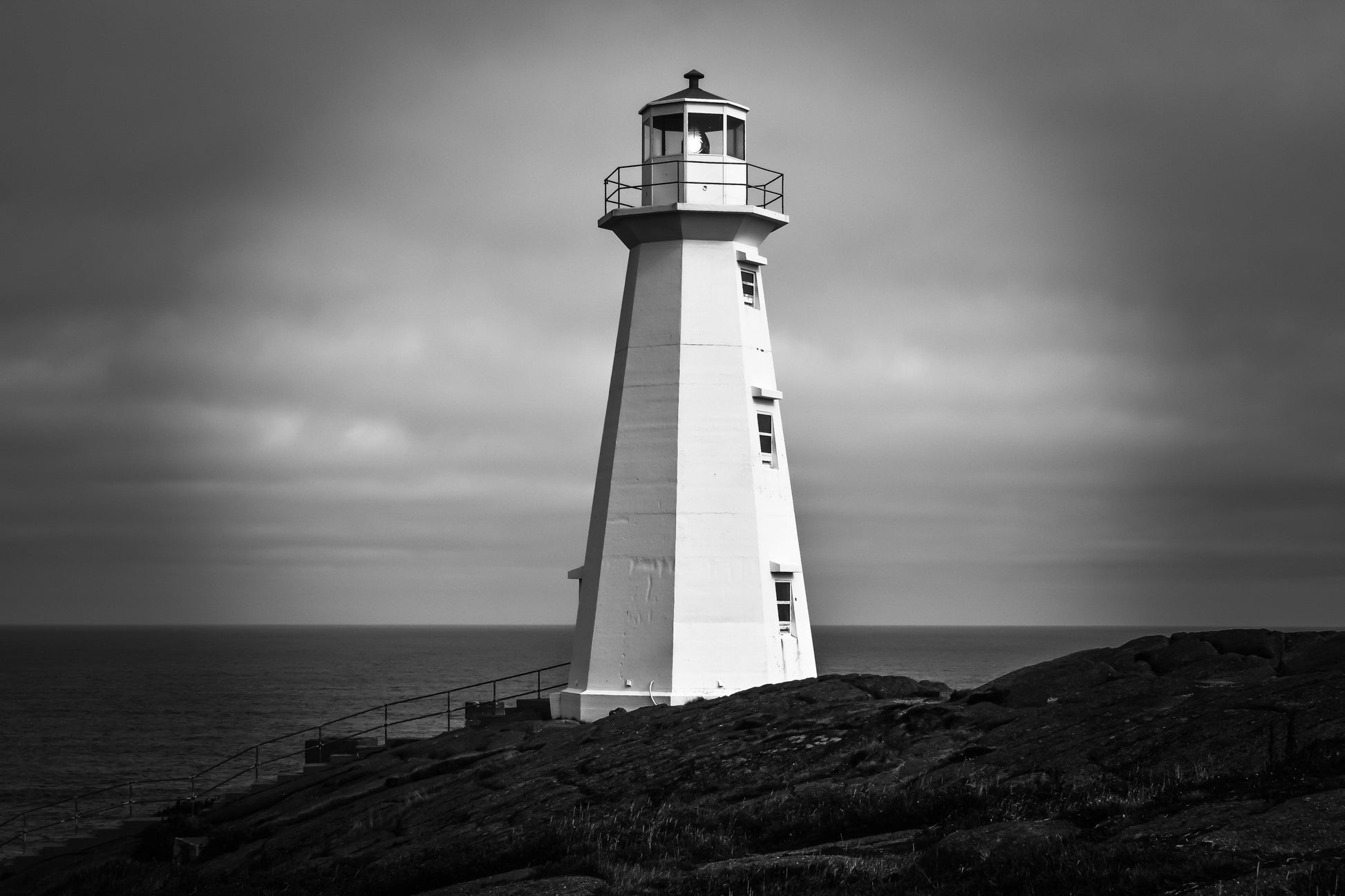 Canvas Framed "Cape Spear" B&W