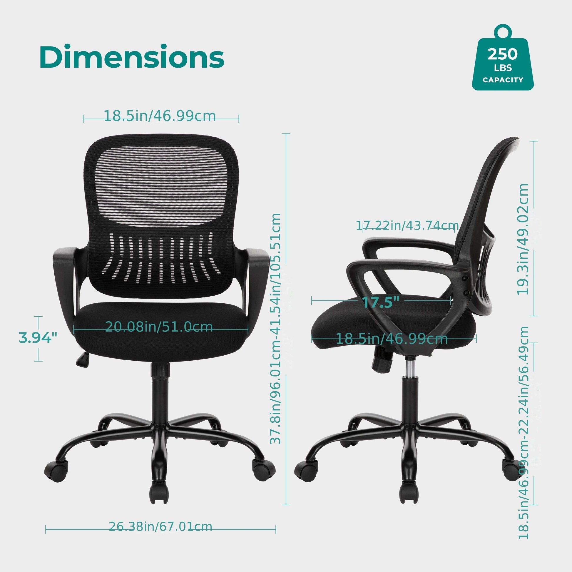 Drafting Chair Ergonomic High Adjustable on Wheels with Arms for Standing Desk Bar Counter Height 52 Chair ANTONIA OK•PhotoFineArt