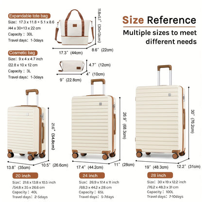 Expandable Carry-On Luggage Set - Durable Hard Shell, Lightweight, Spinner Wheels, TSA-Approved Combination Lock 94 Luggage OK•PhotoFineArt OK•PhotoFineArt