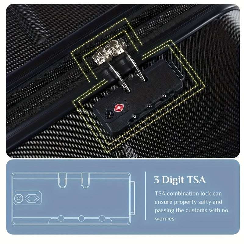 Expandable Luggage 3 Piece Sets, Fashion Travel Case With TSA Combination Lock 135 OK•PhotoFineArt OK•PhotoFineArt