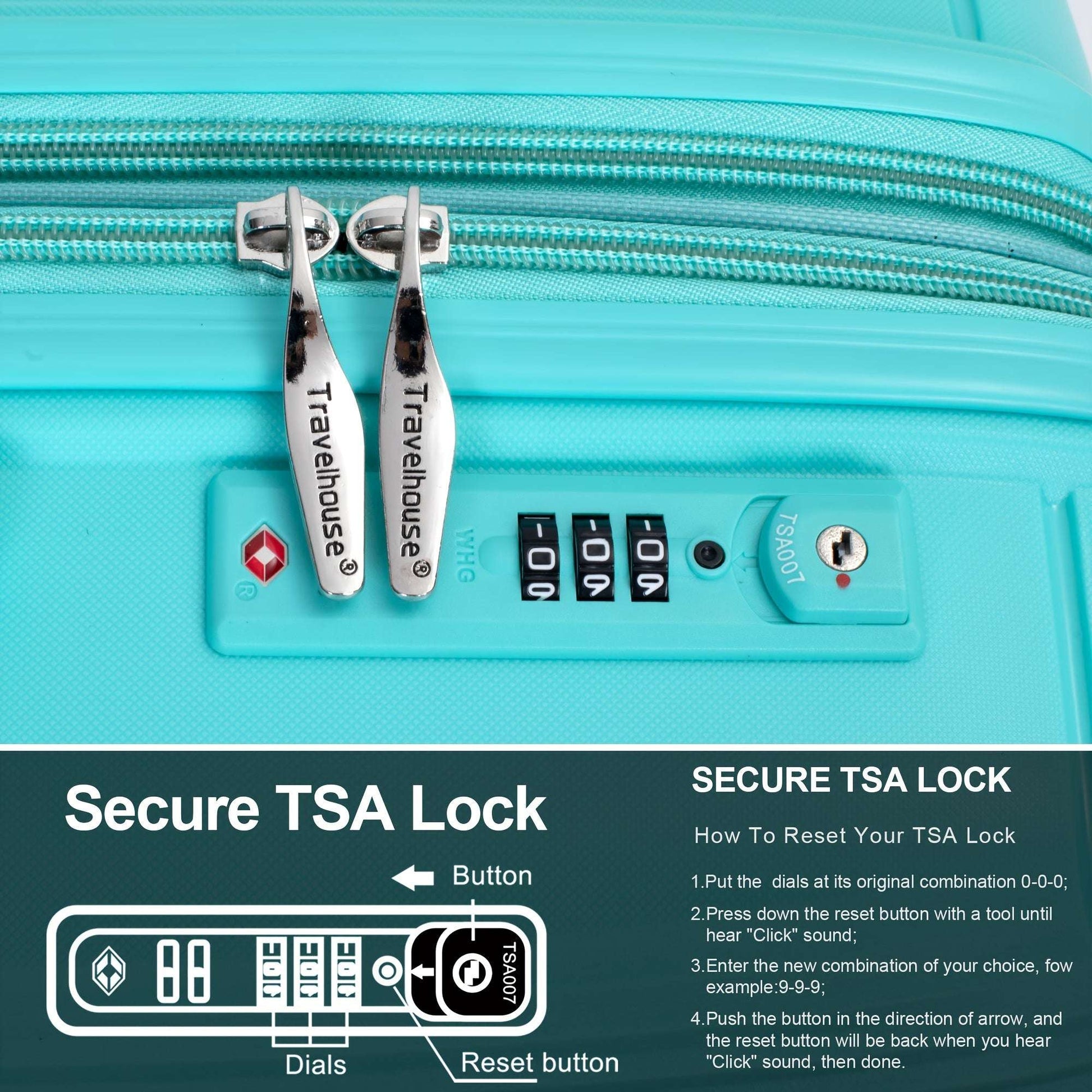 Expandable Luggage set 3Pcs 20/24/28" Double universal wheel TSA lock 153 Luggage OK•PhotoFineArt OK•PhotoFineArt