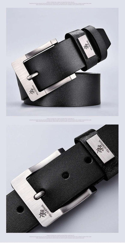 Genuine Leather Men's High Quality Buckle Casual Belt 19 Belt JIFANPAUL OK•PhotoFineArt