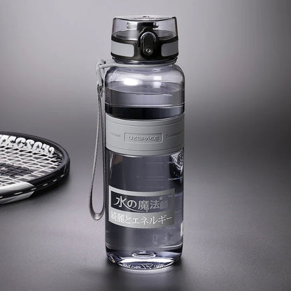 Water Bottle 1 litre Plastic Ditect Drinking Sports BPA Free 1000ml Grey 350-1000ml