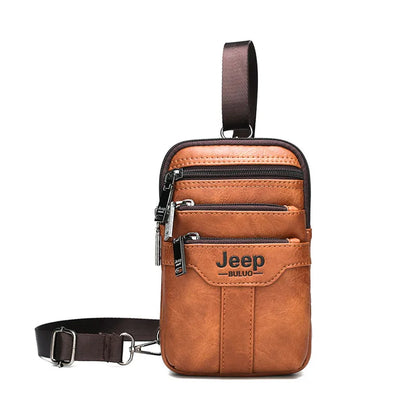 JEEP BULUO Multi-function Small Sling Chest Bag 577-Orange