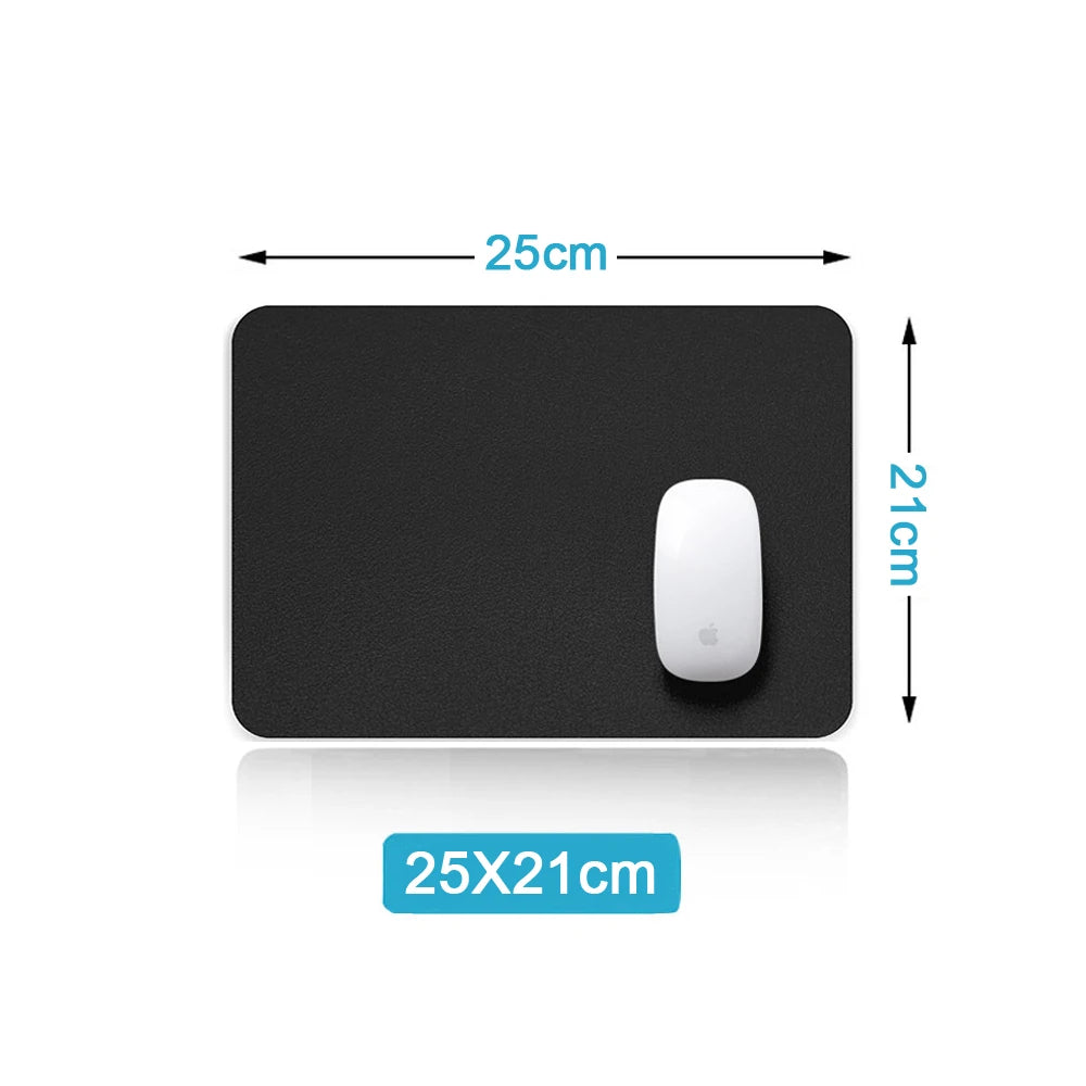 Large Mouse Pad Extra Big Non-Slip Desk Pad Waterproof 25x21cm black