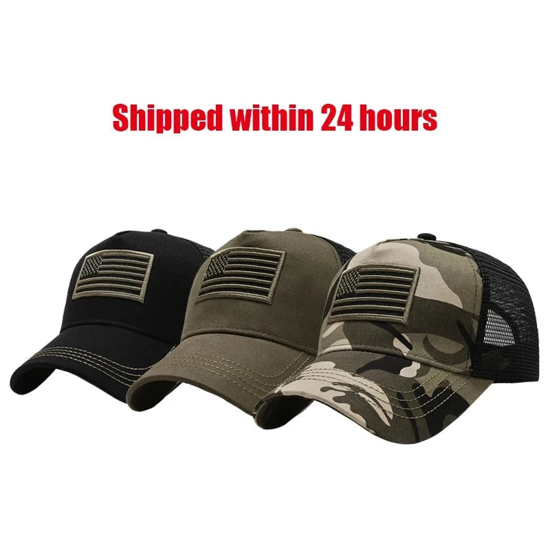 VATLTY Mesh Cap for Men High Quality Cotton Tactical Outdoor Caps Summer