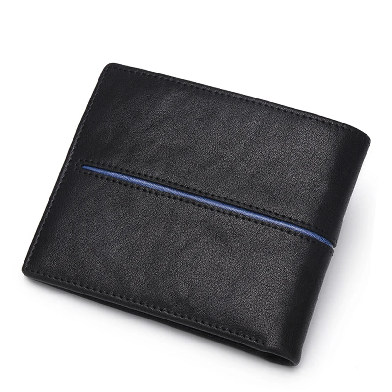 BISON DENIM Genuine Leather Wallet Men