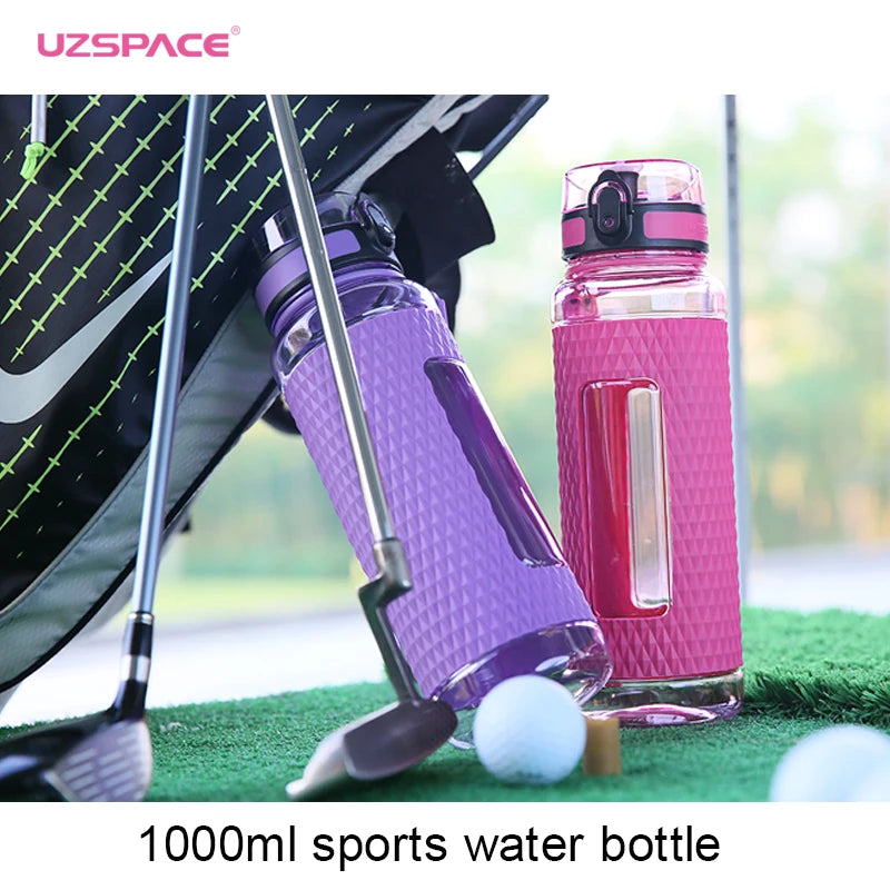 UZSPACE Sport Water Bottle BPA Free Portable 350/500/1000ml