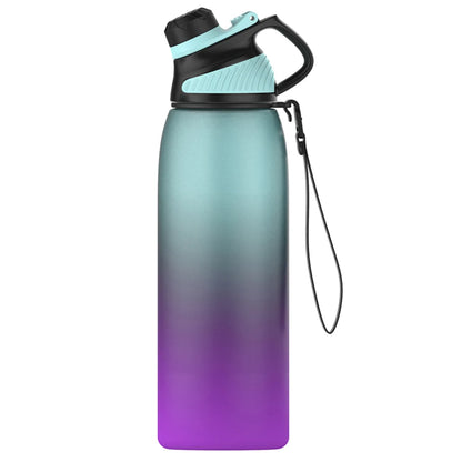 FEIJIAN Sports Plastic Tritan Water Bottle 0.95L/1.2L BPA Free Green-purple