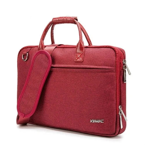 Kinmac Laptop Bag 13,14,15.6 Inch, Messenger Shockproof For MacBook Notebook Red