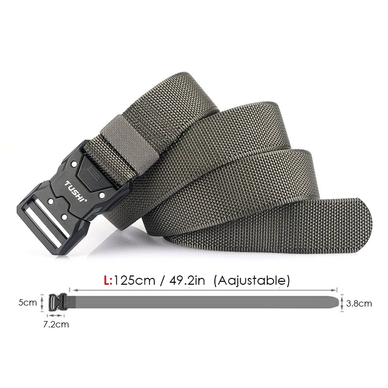 VATLTY Quick-drying Tactical Belt Men Hard Alloy Quick Release Buckle 1200D Soft Nylon