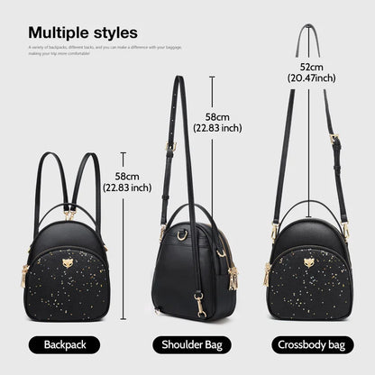 FOXER Glett Design Mini Female Backpack Split Leather