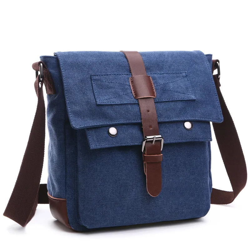 Business Messenger Bags For Men blue small