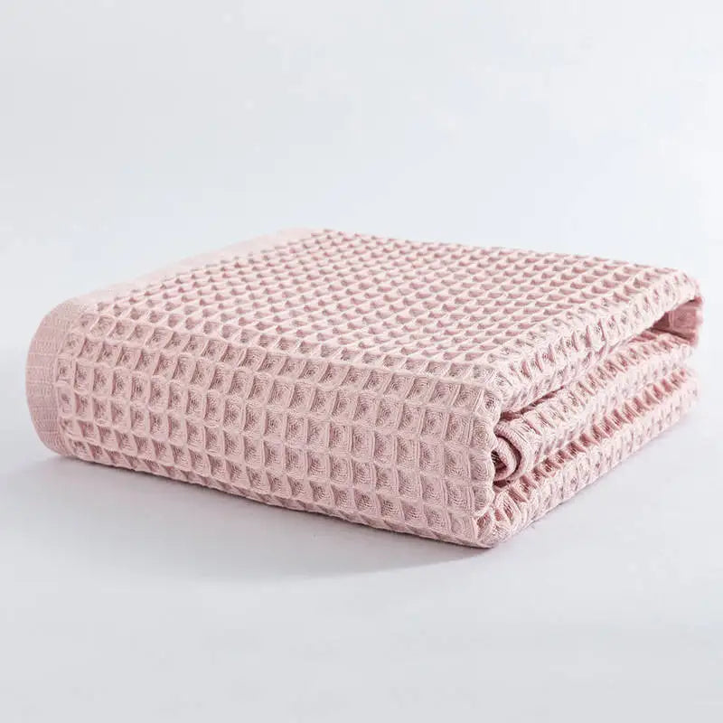 Cusack Waffle Bath Towel Cotton 70*140 for Men Women Adults Bathroom Free Shipping 5 70x140cm