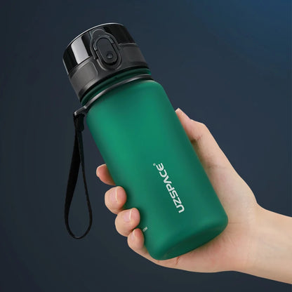 UZSPACE 350ML Kids Water bottle Tritan BPA Free Jade green 350ml