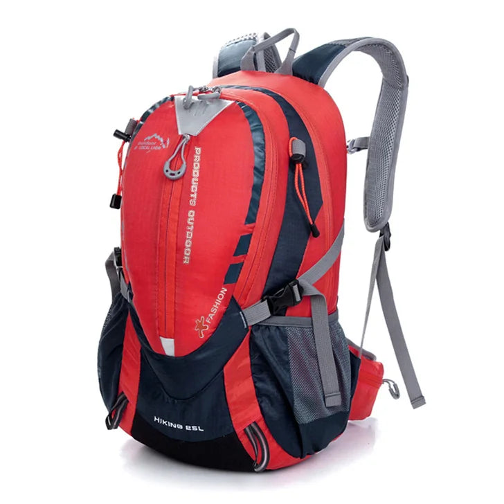 Waterproof Climbing Backpack 25L Outdoor Sports Bag RED COLOR