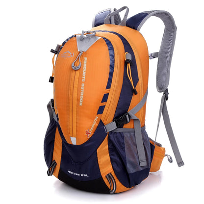 Waterproof Climbing Backpack 25L Outdoor Sports Bag Orange Color