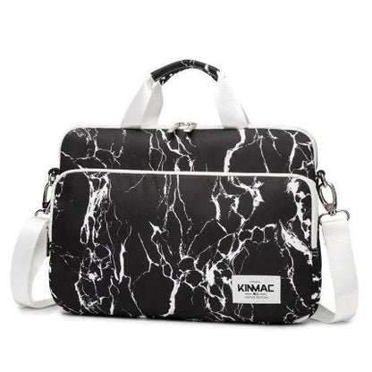 Kinmac Laptop Bag 13.3-15.6 Inch For MacBook / Notebook Black Marble
