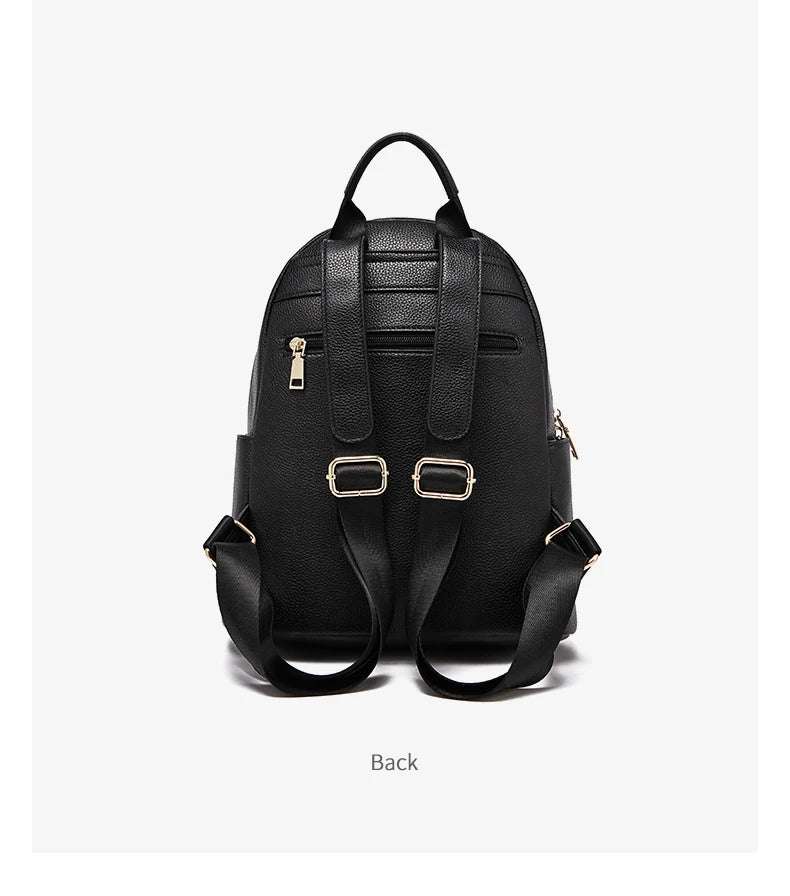 FOXER Brand Spilt Leather Backpack