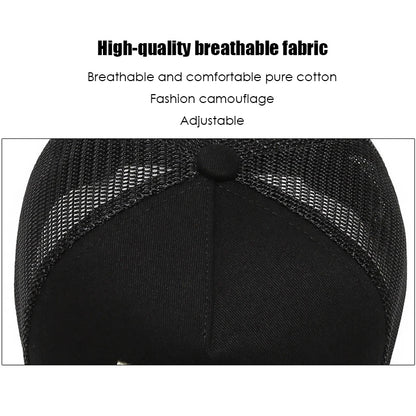 VATLTY Mesh Cap for Men High Quality Cotton Tactical Outdoor Caps Summer