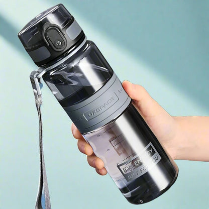 UZSPACE Sport Water Bottles 350ml 500ml Child Tritan Plastic BPA Free 500ml Bark Gray 301-500ml