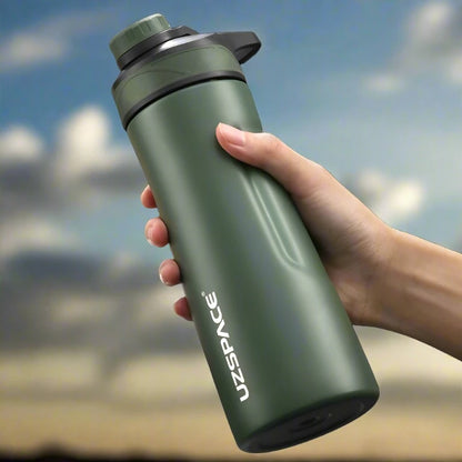 UZSPACE Thermos Stainless Steel Vacuum Flask Cup Screw 520ml Green 401-600ml