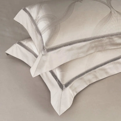Vintage Jacquard 1000TC Egyptian Cotton Duvet Cover set 240*260