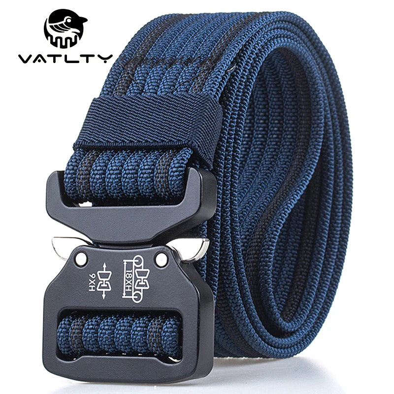 Retro Police Tactical Belt Strong 1200D Real Nylon Rust-Proof Metal Quick Release Buckle