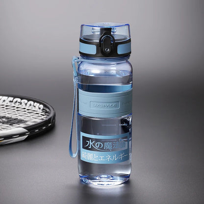 Water Bottle 1 litre Plastic Ditect Drinking Sports BPA Free 650ml Blue 350-1000ml