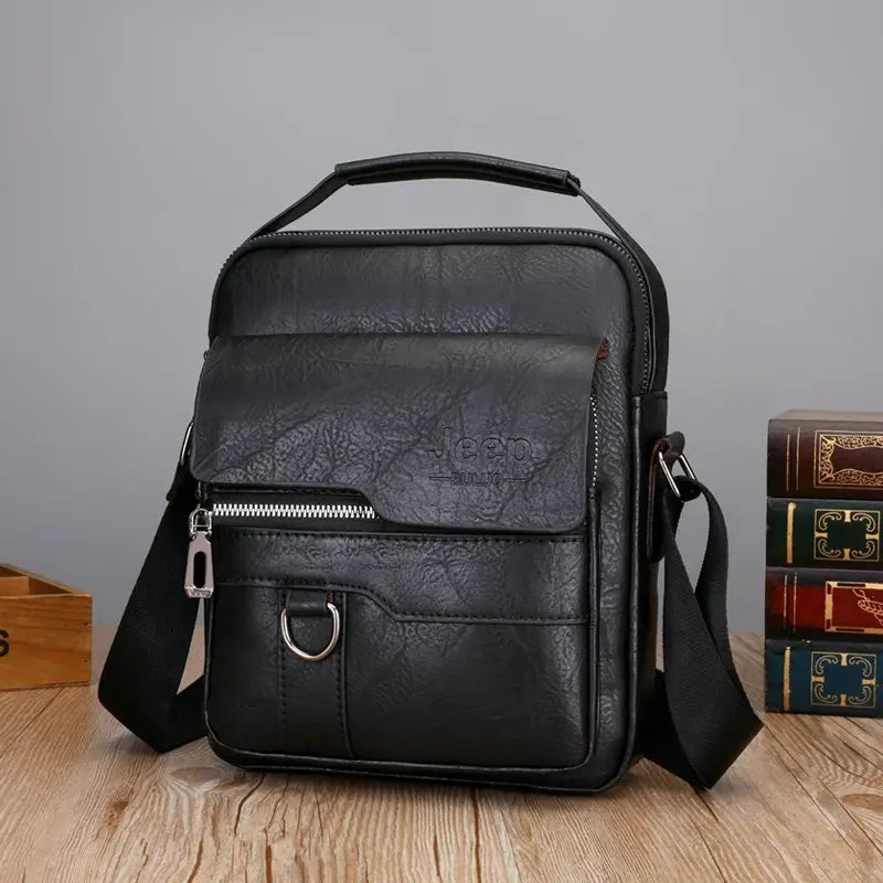 JEEP BULUO Luxury Brand Men's Handbag JP18260 Black