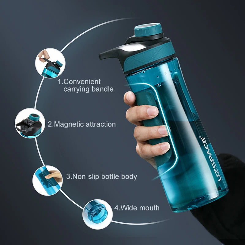 New UZSPACE Water Bottle BPA Free Shaker Portable