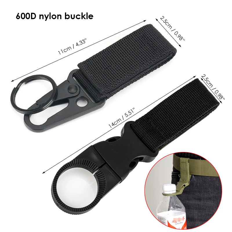 VATLTY New Men's Military Pistol Belt Metal Automatic Buckle Sturdy Nylon