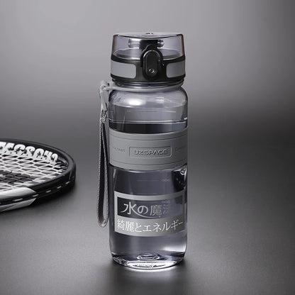 Water Bottle 1 litre Plastic Ditect Drinking Sports BPA Free 650ml Grey 350-1000ml