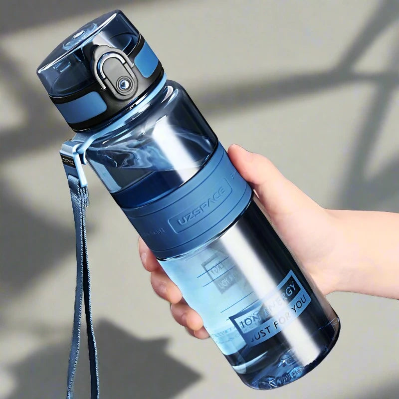 UZSPACE Sport Water Bottles 350ml 500ml Child Tritan Plastic BPA Free 500ml Clitoria blue 301-500ml