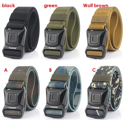 VATLTY New Tactical Belt Molle for Men Metal Buckle Strong Nylon