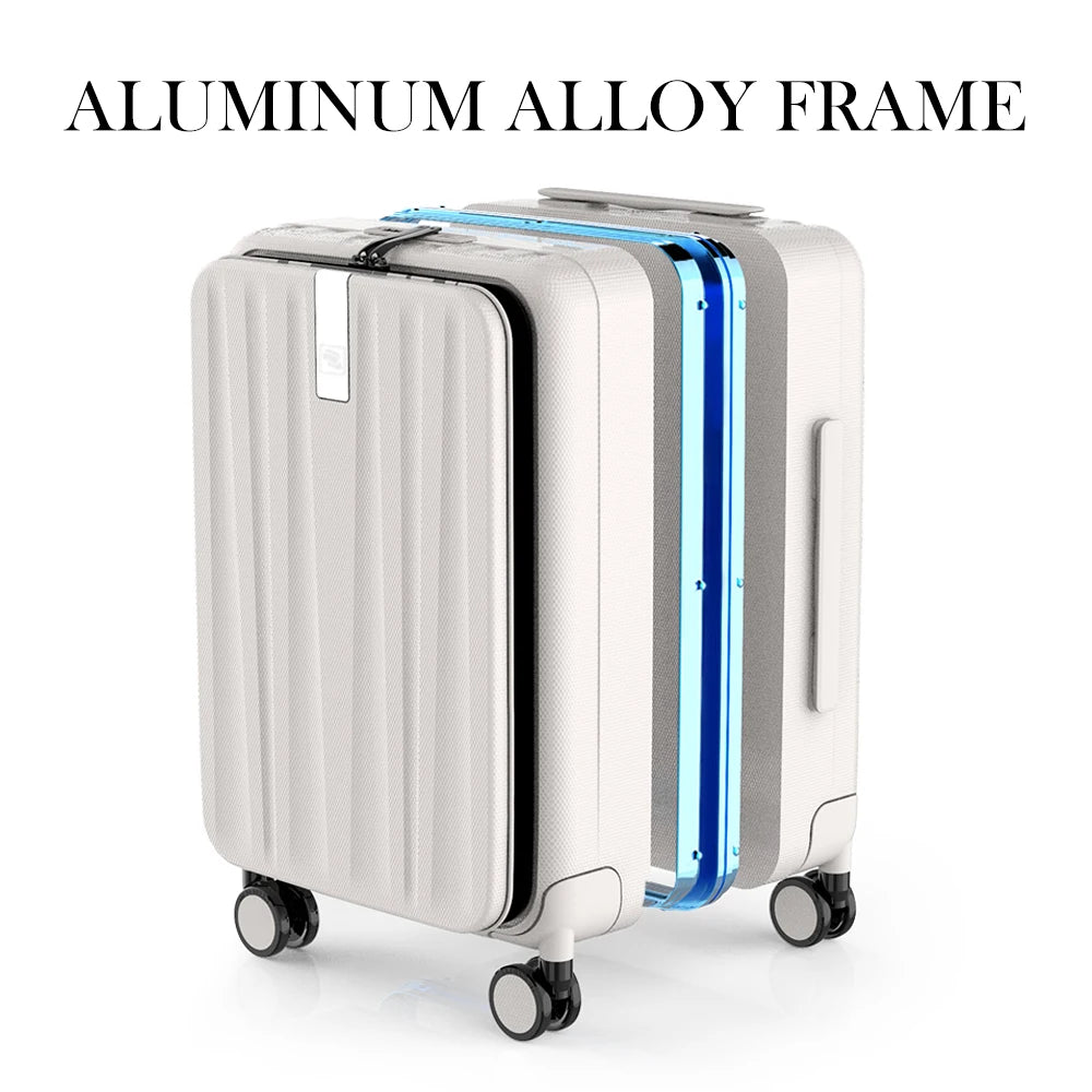 Hanke Carry On Suitcase Aesthetic Design 7mm Aluminum Frame 18" 20"