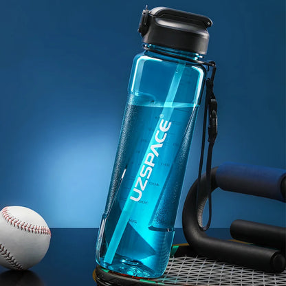 Sport Water Bottles with Straw Large-capacity Tritan Plastic BPA Free