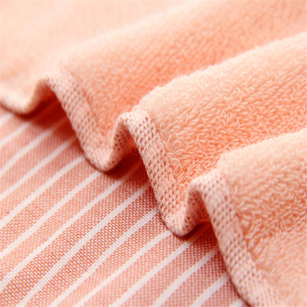 Cusack Japanese Stripe Children Women Men Pure Cotton Hand Face Bath Towel Set 3pcs for Bathroom Free Shipping 70*140 34*76