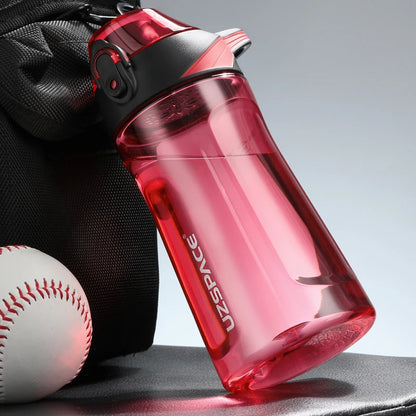 UZSPACE 750ml Sport Water Bottles Portable Tritan BPA Free 550ml Red 501-800ml