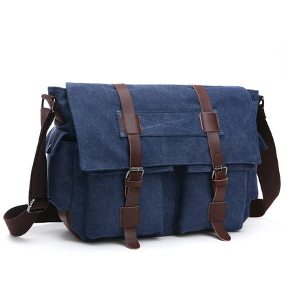 Business Messenger Bags For Men blue big